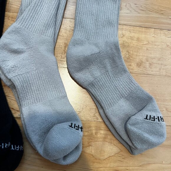 Nike Everyday Plus Cushion Crew Training Sock - Lot of 12 Pairs Gray Iron Smoke - Picture 7 of 7